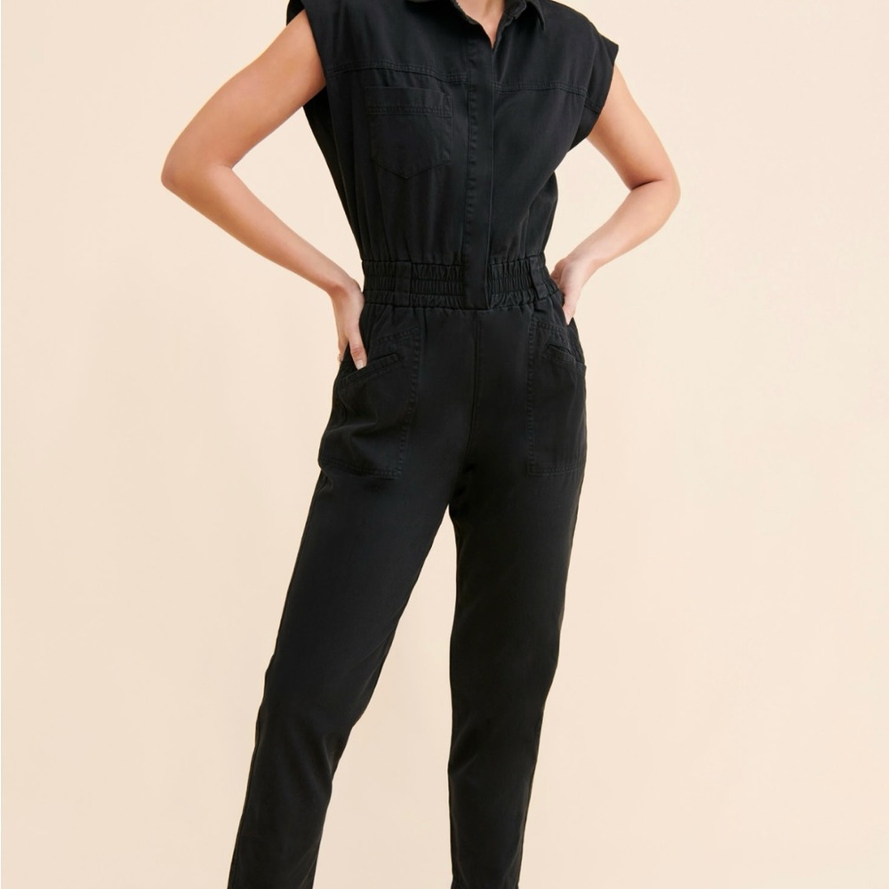 Pistola Black Rose Denim Coveralls
